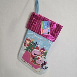 Peppa Pig Christmas Stocking Cartoon New